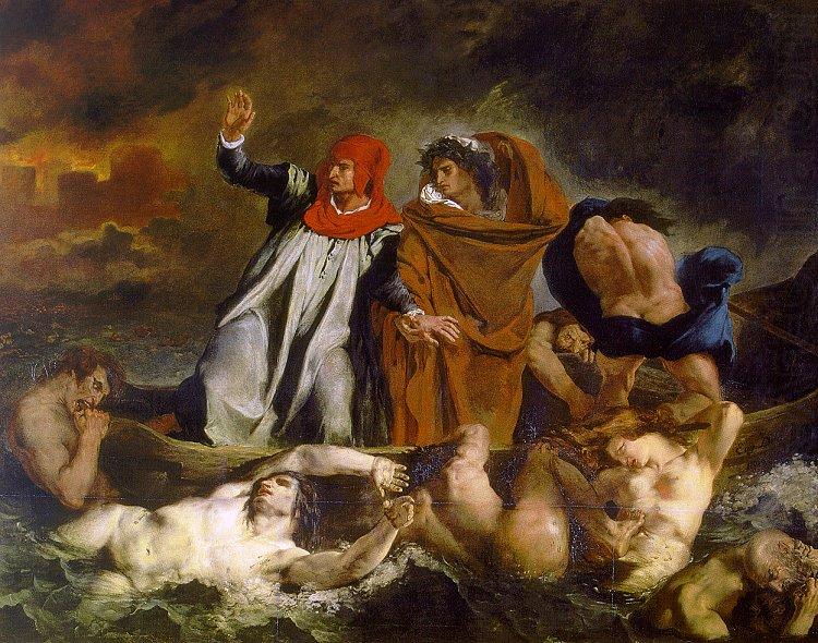 The Barque of Dante, Eugene Delacroix